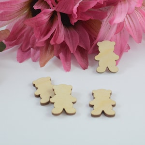 1 inch Bear Cutouts, Blank Bear Cutouts, Wood Bear, Wooden Bear, Bear Shape, Crafts, Decorations, Baby Shower Favors, Bear Cutouts, Bear