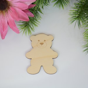 Bear Cutouts, Blank Bear Cutouts, Wood Bear, Wooden Bear, Bear Shape, Baby Shower, Crafts, Decorations, 3 inches