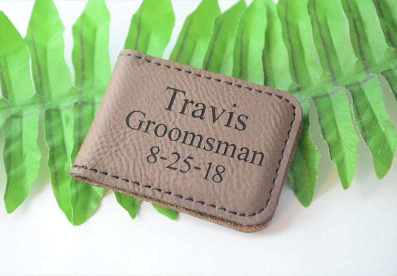 Personalized Money Clip, Money Clip, Money Clip for Groomsmen, Personalized Groomsmen Gifts, Engraved Groomsmen Gifts, Groomsman Gifts image 2