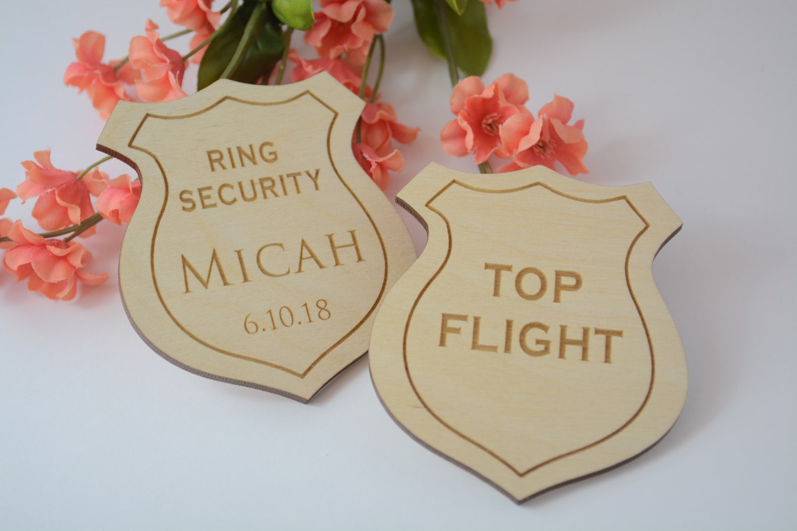 Ring Bearer Badge Ring Security Badge Police Badge Etsy