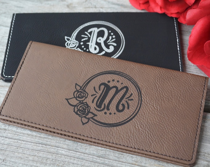 Personalized Checkbook Cover Vegan Checkbook Cover Checkbook Etsy