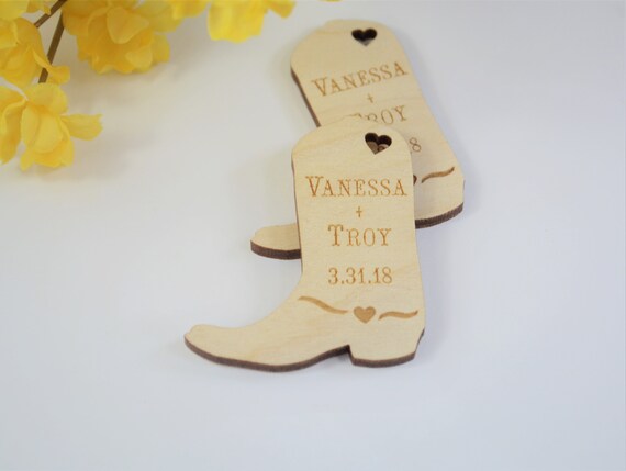 2 Cowboy Boot Favors Boot Wedding Favors Cowboy Boot Etsy