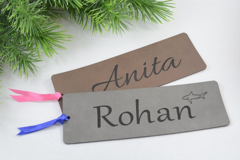 Bookmark, Leatherette Bookmark, Personalized Bookmark, Vegan Leather, Gift for Book Lovers, Mother's Day, Father's Day, Librarian, Teacher image 9