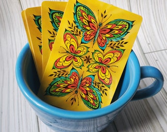 Vintage Butterfly Playing Cards