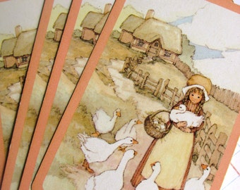 Girl with Geese Playing Cards- Set of 6
