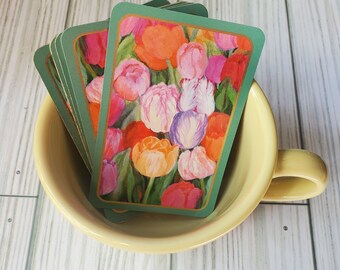 Vintage Tulip Playing Cards