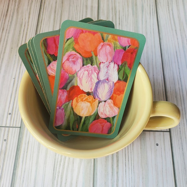 Vintage Tulip Playing Cards