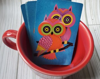 Vintage Owl Playing cards