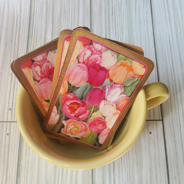 Vintage Tulip Playing Cards