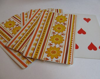 Sunflowers and Stripes Playing Cards- Set of 6