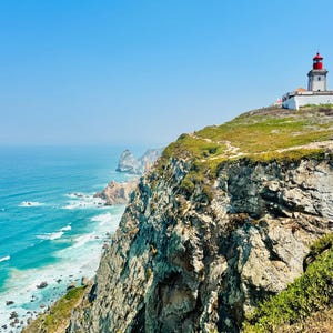 Cabo da Roca Lighthouse Print | Coastal Landscape Wall Art (Digital Download)