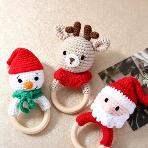 Handmade Knitted Rattle Toy, Soft Plush Bell Shake Toy, Stuffed Doll, Baby Comfort GiftGift