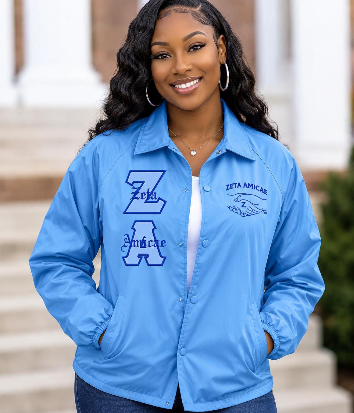 Blue Nylon Coaches Jacket - Etsy