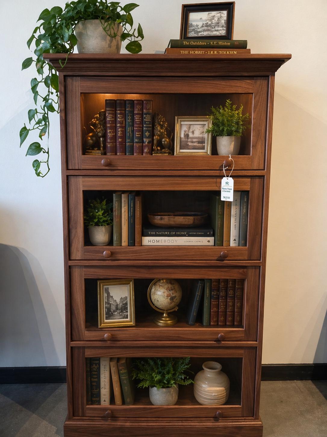 Antique glass display cabinet - Etsy 日本