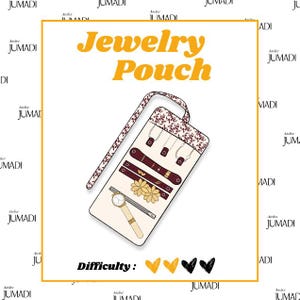 Travel Jewelry Organizer Sewing Pattern, Jewelry Pouch PDF, Earrings Ring Necklace Holder, Beginner Friendly