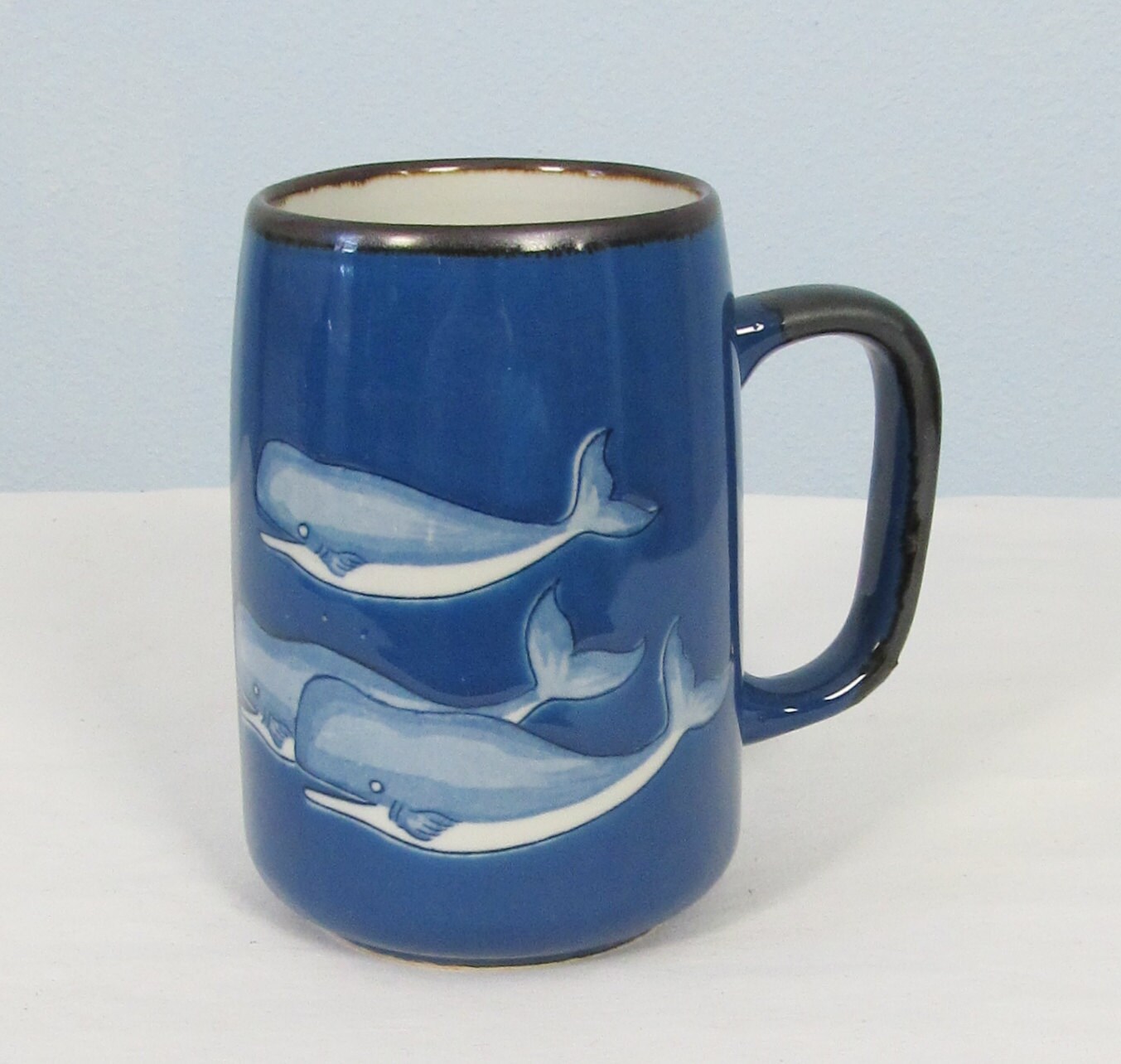 Vintage OTAGIRI Blue Whale Coffee Mug JAPAN Etsy