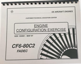 Manual de entrenamiento de los motores de aeronaves GE CF6-80C2 – Ejercicio de configuración (mayo de 1997)