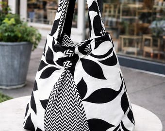 ボヘミアン風のゆったりトートバッグの型紙｜初心者向けショルダーバッグの作り方チュートリアル（PDFダウンロード）