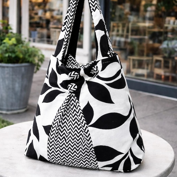 Boho Slouchy Tote Bag Sewing Pattern | Beginner Friendly Shoulder Bag Tutorial (PDF Download)