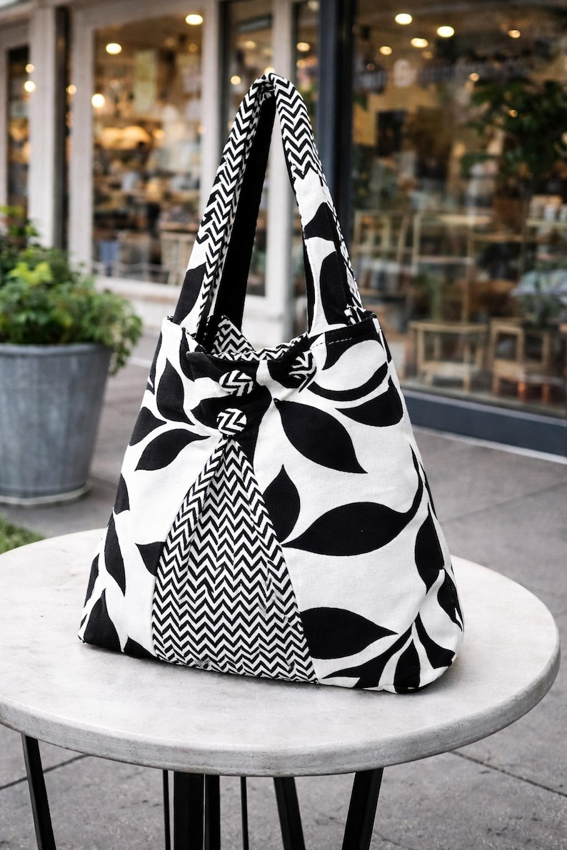 Boho Slouchy Tote Bag Sewing Pattern | Beginner Friendly Shoulder Bag ...
