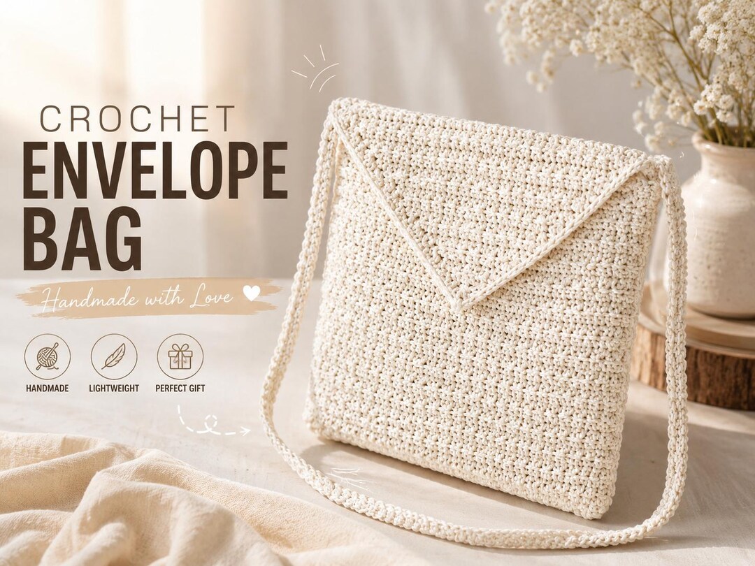 Crochet Envelope Bag Pattern PDF - Etsy