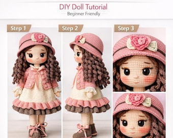 Rosalin Doll Crochet Pattern PDF