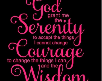 Serenity Prayer svg