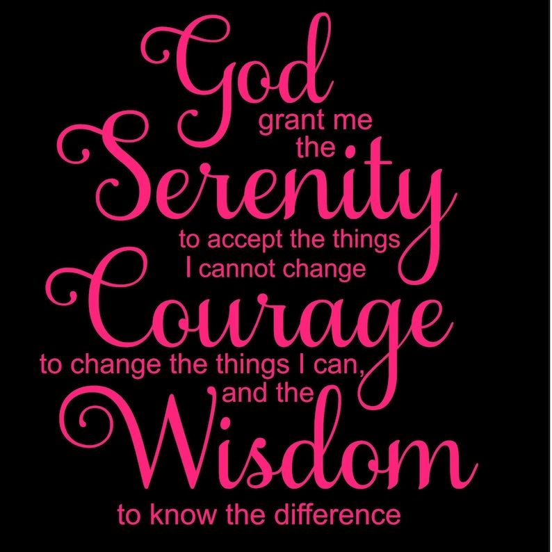 Serenity Prayer svg image 0