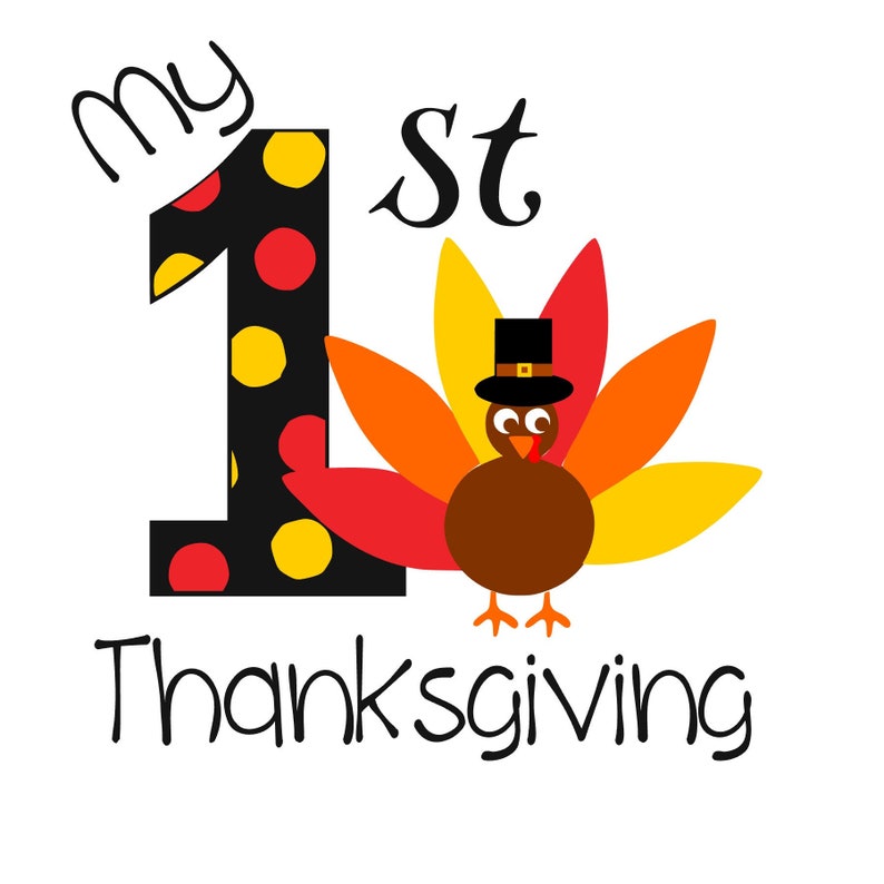 My 1st Thanksgiving SVG - Etsy
