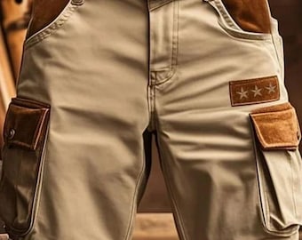 Pantaloncini cargo da uomo, pantaloncini cargo tattici, pantaloncini da lavoro multitasche, pantaloncini da trekking per attività all'aperto, pantaloncini casual estivi