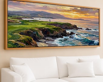 Pebble Beach Golf Art, Original Artwork - Etsy