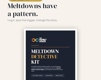 Meltdown Detective Kit | ABC Behavior Tracker, Pattern Finder, Debrief Scripts (PDF)