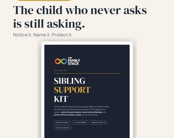 Sibling Support Kit | Feelings Cards, 1:1 Time Planner (PDF Download)