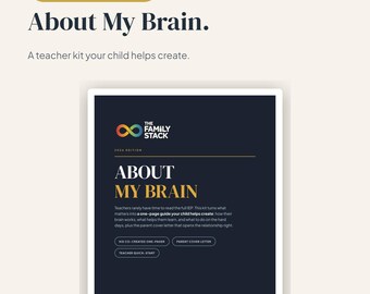 About My Brain Teacher Kit | IEP Student Profile One-Pager, Teacher Introduction | Printable PDF