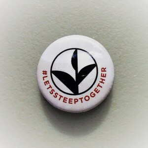 Used Metal Pinback Button '#LETSSTEEPTOGETHER'