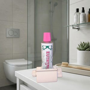 Soporte de plástico para exprimir tubos de pasta de dientes / Organizador minimalista para baño y cocina