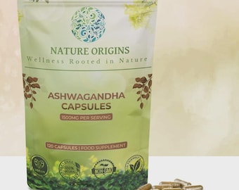 Nature Origins Ashwagandha Capsules – Stress Relief | Natural Deep Sleep | Recovery Support