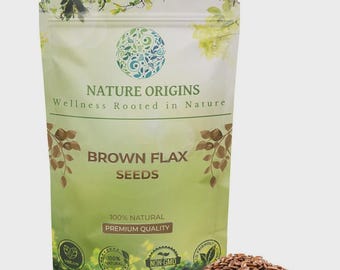Organic Brown Flaxseed - Natural Omega Linseed Flax Seed Lin Seed 200G - 2KG