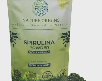 Biologisch spirulinapoeder met veel eiwitreiniging en detox-energie 50 g - 1 kg