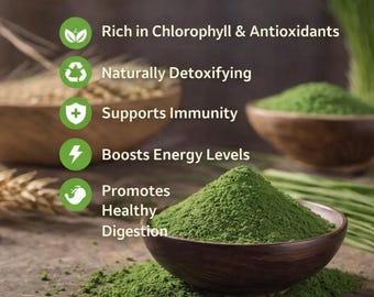 Nature Origins Organic Barley Grass Powder, Superfood Supplement, Detox, Energy
