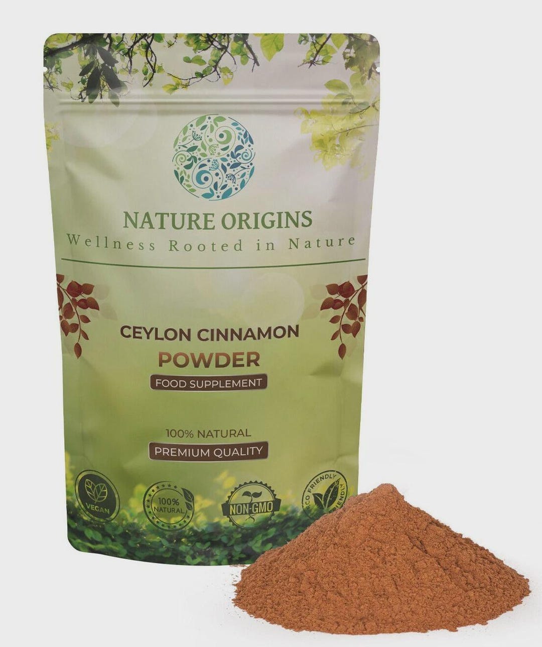 Nature Origins Pure Ceylon Cinnamon Powder, Food Supplement, Vegan, Non ...