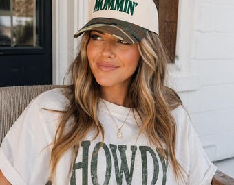 Gorra de camionero Mommin / Gorra snapback con bordado de camuflaje / Gorra de moda para mamás / Gorra de béisbol para mujer