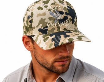 Gorra de caza de palomas Texas Untamed / Gorra snapback de alto rendimiento con estampado de camuflaje / Gorra ligera para exteriores