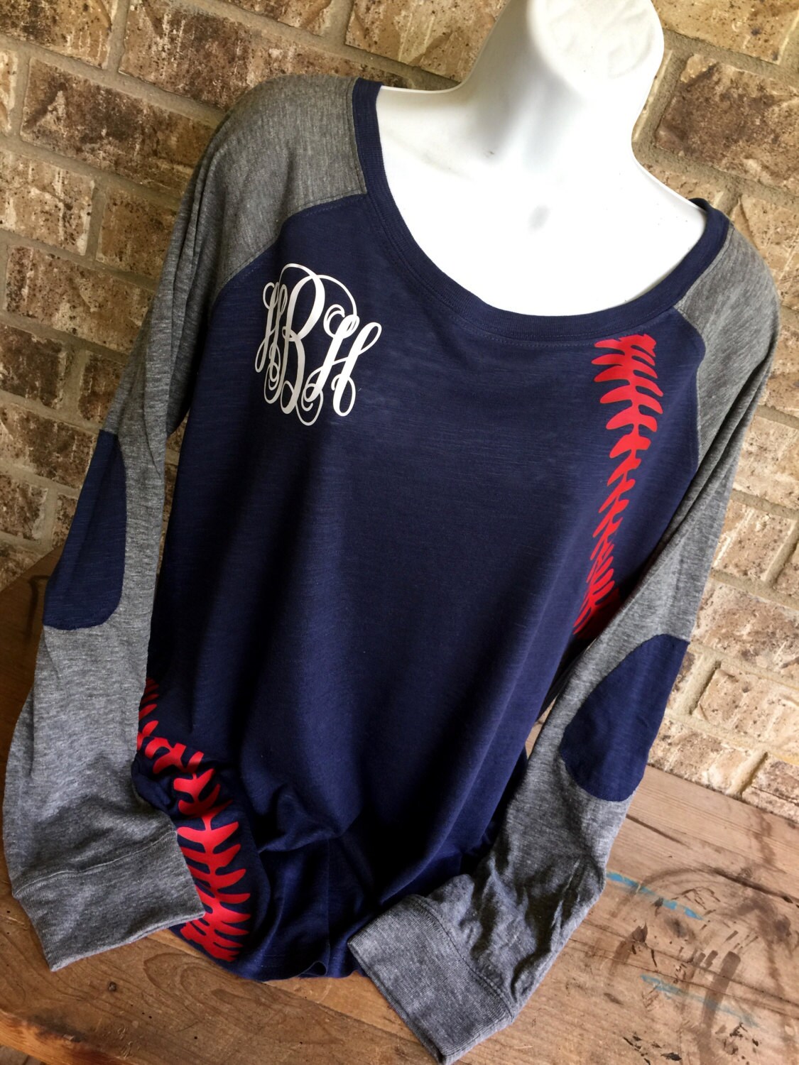 PLUS SIZE baseball mom shirt 1XP4XP Baseball monogram Etsy