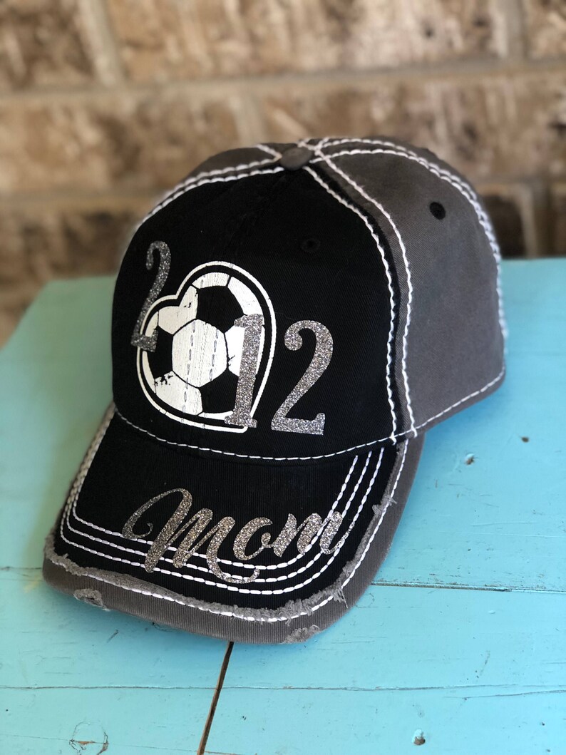 Customized Soccer Mom Cap Fun Soccer Baseball Cap With 2 Etsy