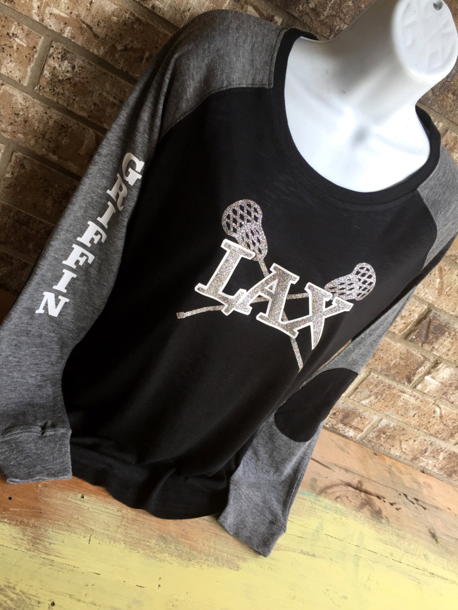 Customized Glitter Lacrosse Shirt LAX shirt Lacrosse mom Etsy