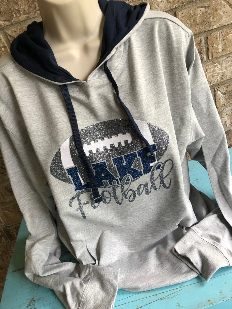 Football Mom Hoodie custom team name and colors Customize | Etsy