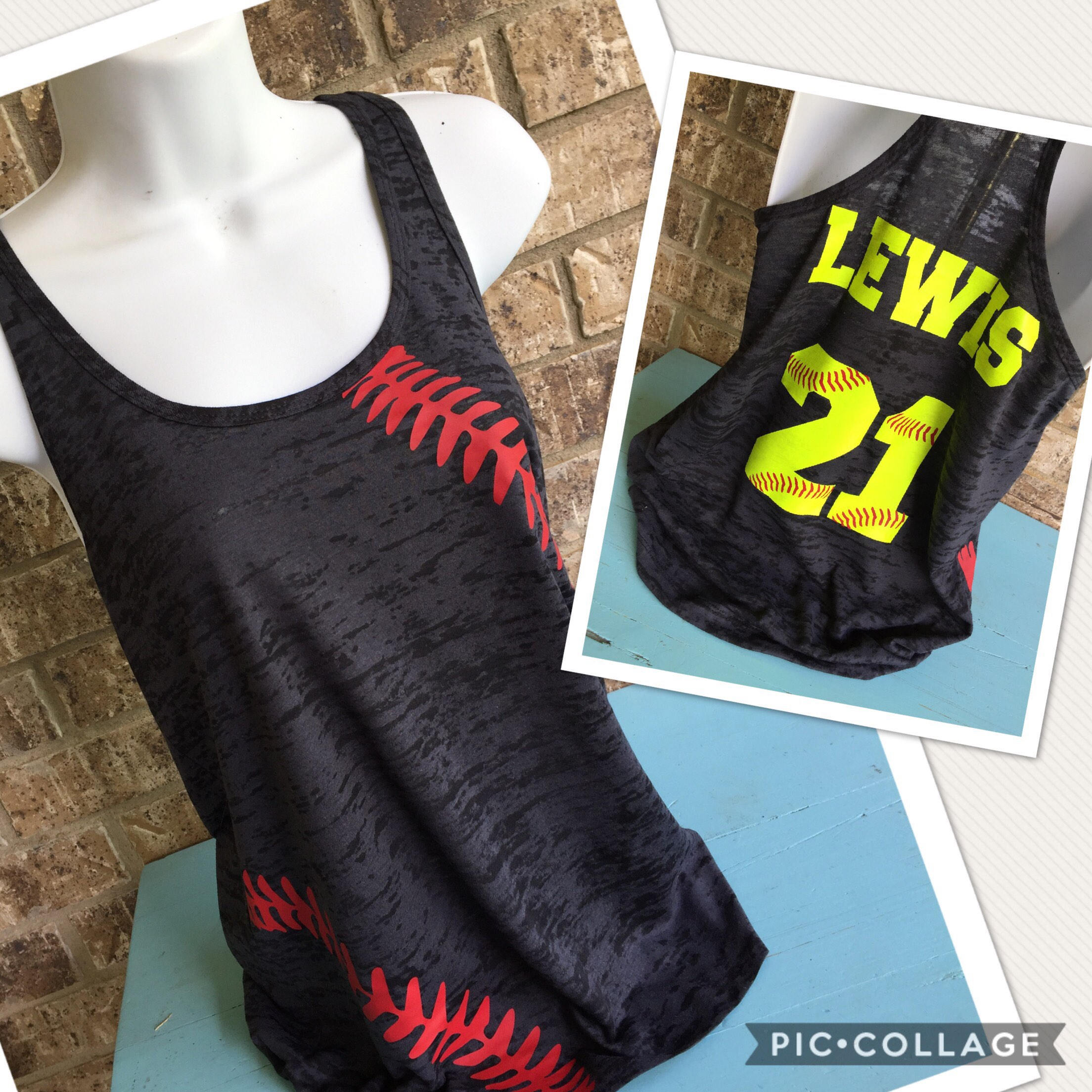 SOFTBALL tank softball Mom Burnout Tank softball Mom Tee | Etsy