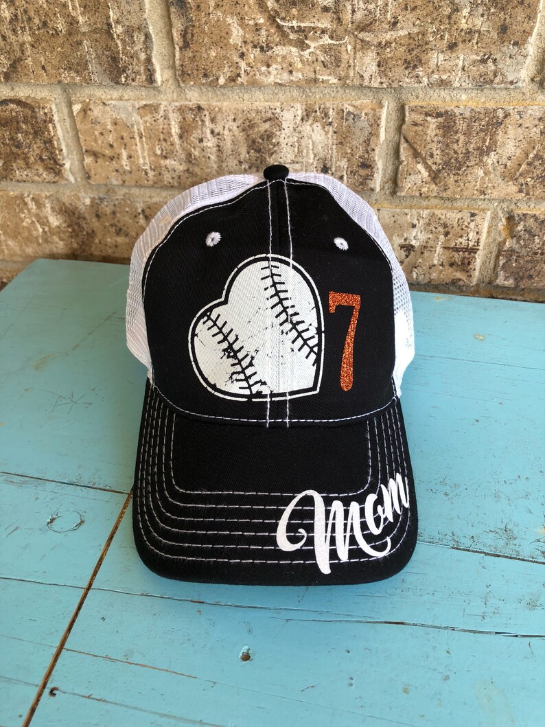 Customized Baseball Mom Cap PLEASE NOTE Glitter Color Fun Etsy