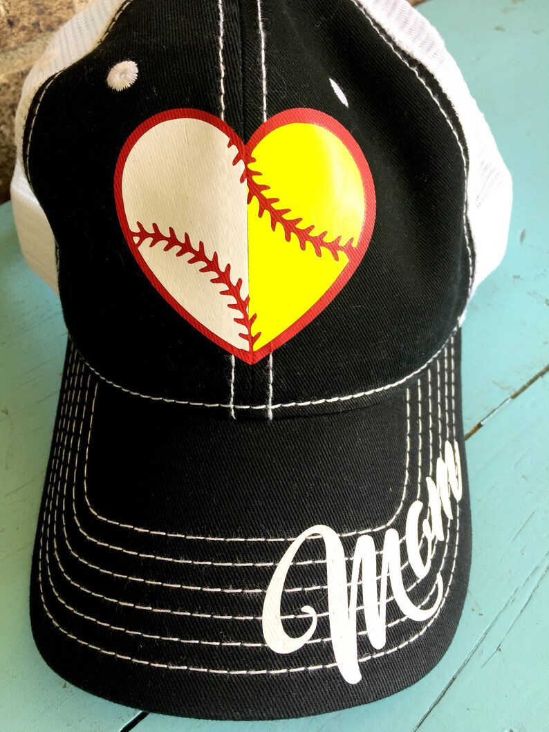 Baseball and Softball Mom Cap Fun Baseball Cap Baseball Mom Etsy